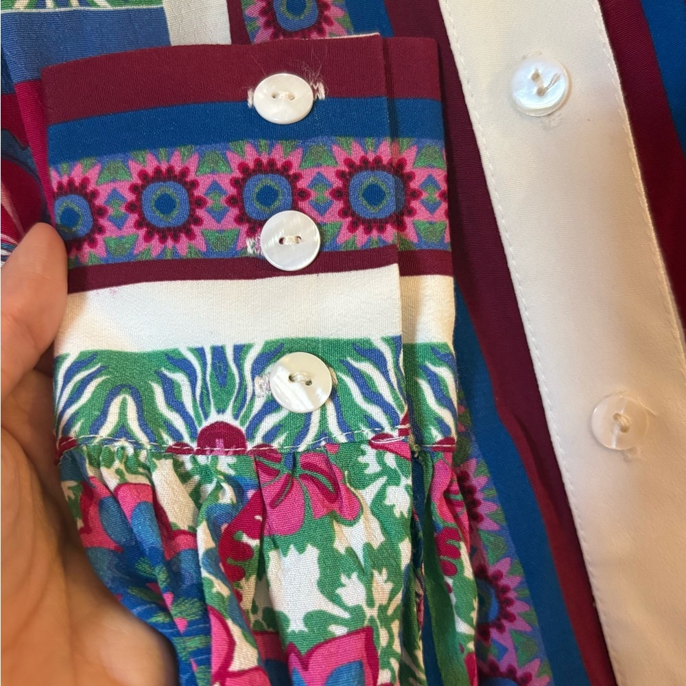 Fifteen Twenty Multicolor Floral Chloe blouse - Picture 4 of 6